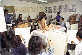 クロッキー教室実習風景