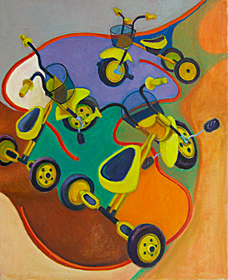 構成油彩（F15号キャンバス）