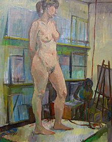 人物油彩（F15号キャンバス）