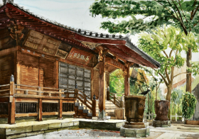 建築写生作品