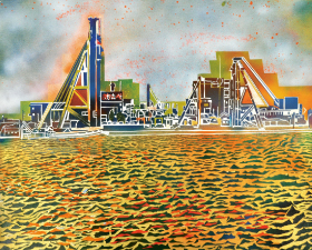 屋外実習　風景作品