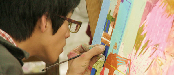 昼間部 油画科 合格者再現作品・メッセージ