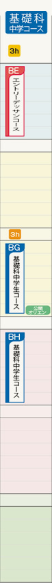 基礎科 中学生コース一覧
