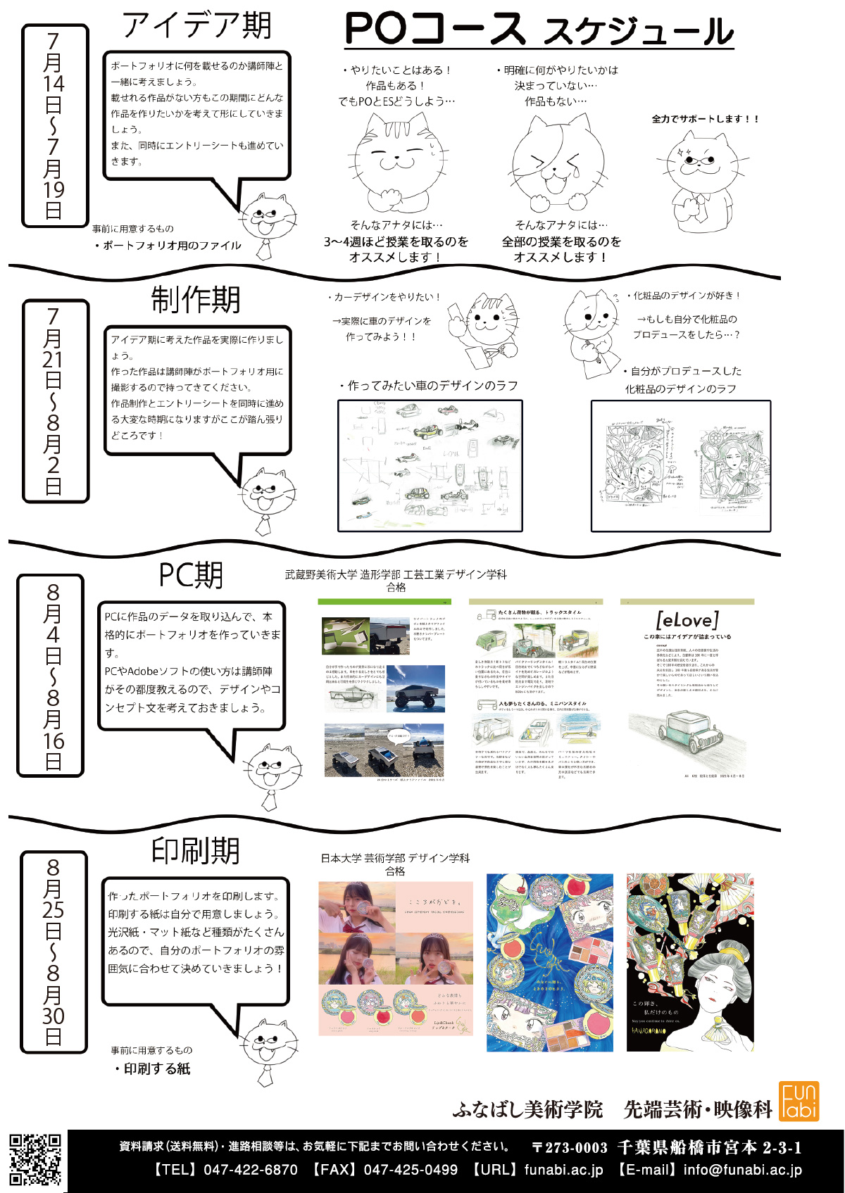 ポートフォリオ対策コース カリキュラム